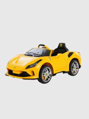 1000087280-1.jpg Toy House Ferrari Car - Yellow - (Age 1-5)