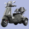 Vespa Scooter 2 Seater Big Size - Grey (Age 2-8)