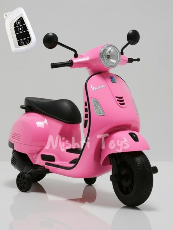 Vespa Scooter with Remote - Pink (Age 2-8)