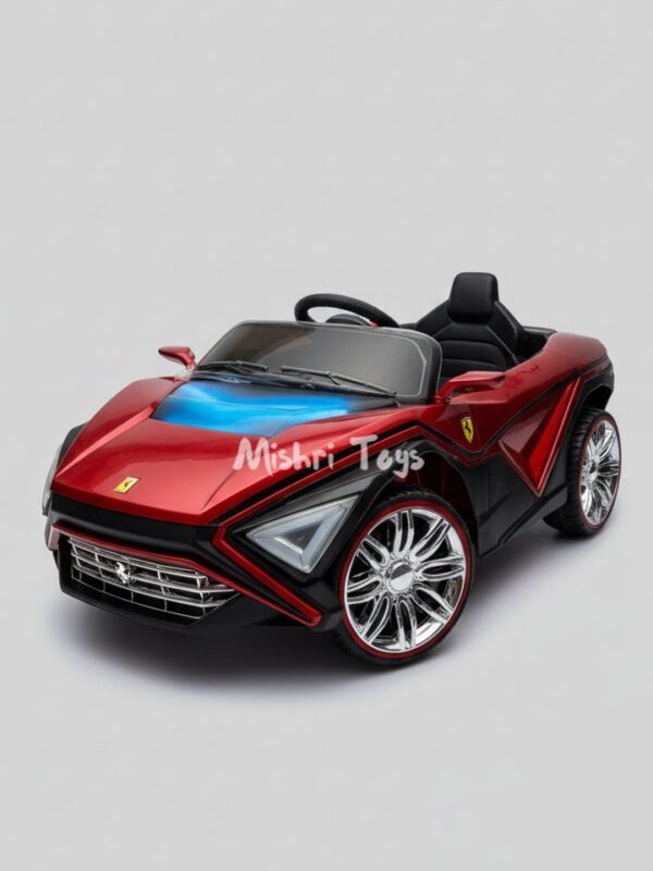 Kids Ferrari Car With Smoke - Red (Age 1-5)