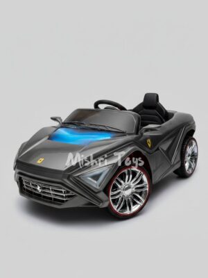 1000426894.jpg Kids Ferrari Car With Smoke - Grey (Age 1-5)