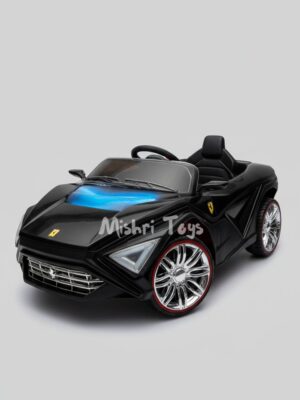 1000426895.jpg Kids Ferrari Car With Smoke - Black (Age 1-5)