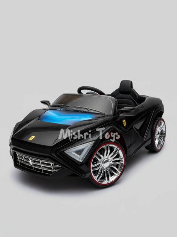 Kids Ferrari Car With Smoke - Black (Age 1-5)