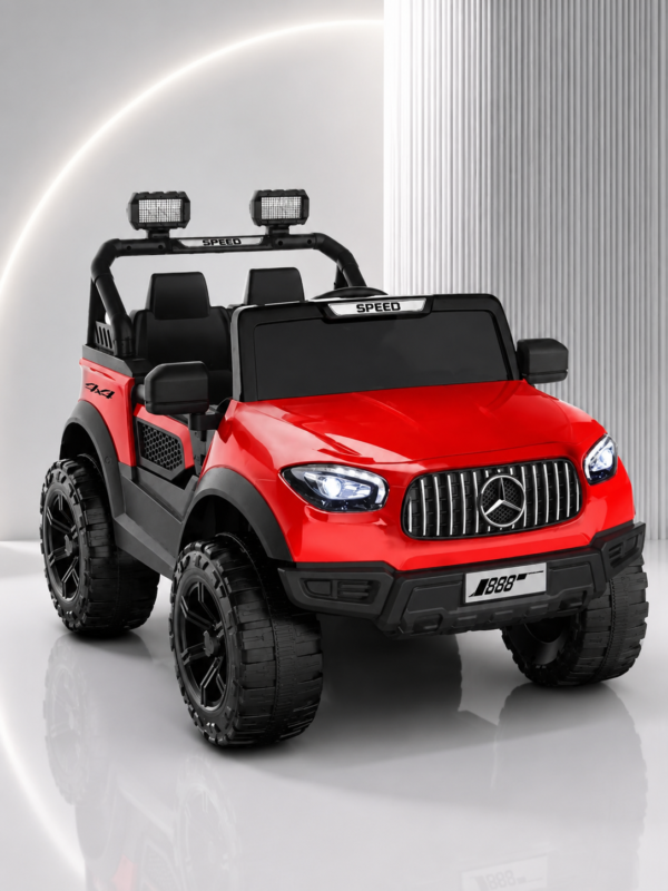 1000921684-1.png Jammbo Mercedes Painted 4X4 - Red (Age 2-8)