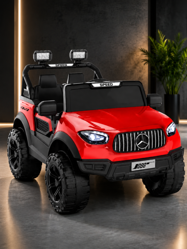 1000921685-1.png Jammbo Mercedes Painted 4X4 - Red (Age 2-8)