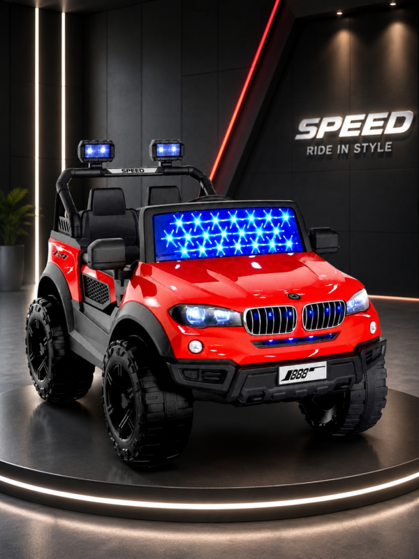 Jammbo BMW 4X4 Red Painted (Age 1-8)