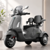 Vespa Scooter 2 Seater Big Size - Grey (Age 2-8)
