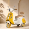 Toy House Vespa Scooty - Yellow (Age 2-6)
