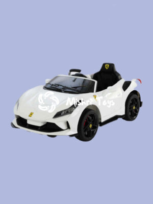 InShot_20250713_220225093.jpg Toy House Ferrari Car - White - (Age 1-5)